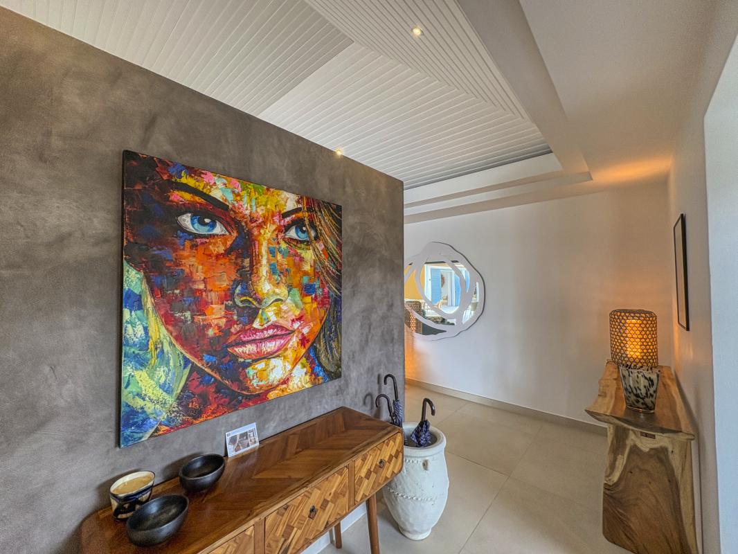 17.Location villa piscine Saint François Guadeloupe_Pièce à vivre